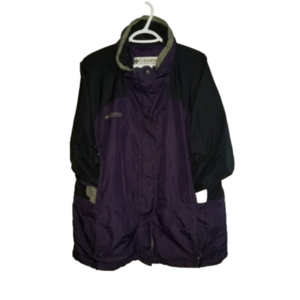 Columbia Womens Terra Nova Jacket Outer Shell Label Reads Size L Purple Black